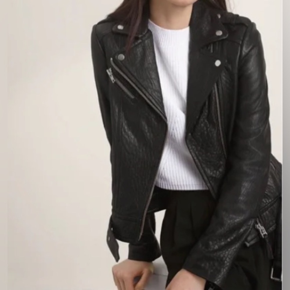 Aritzia exclusive Mackage Rumer Pebble Leather Jacket